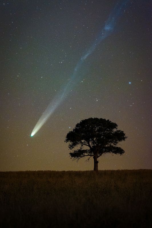 #night #love #church #nightscape #milyway Comet Leonard 2021photo preview