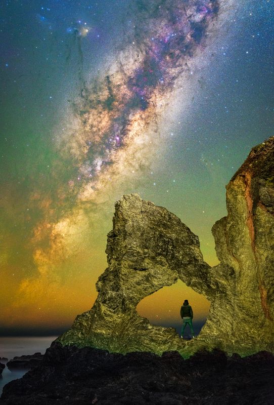 #night #love #church #nightscape #milyway Australia Rockphoto preview