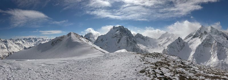 кавказ, домбай, эльбрус Домбай-Ульгенphoto preview