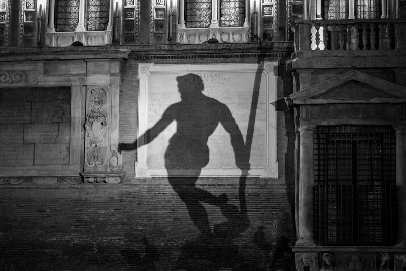 Black and white  Poseidon photo preview