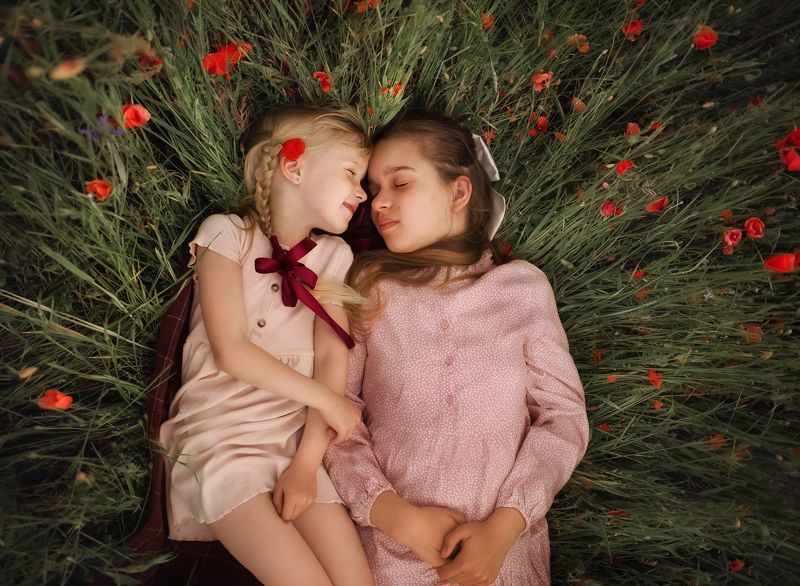 поле, лето, детство, мечты, девочки Макиphoto preview