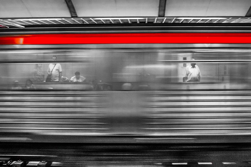 Selective colour Underground photo preview