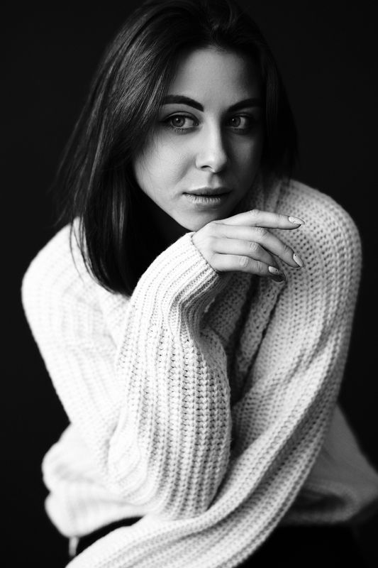 девушка, портрет, чб, черно-белый портрет, 7artisans55mmf14, 7artisans Марияphoto preview