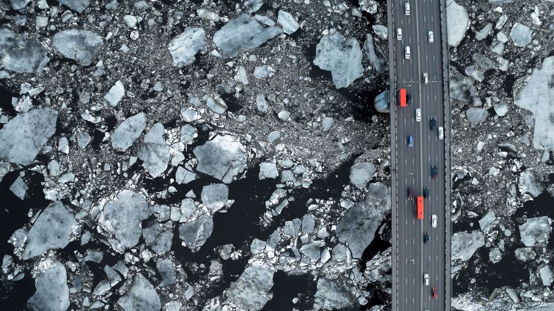 ледоход, ока, нижний новгород Ледоход на Океphoto preview