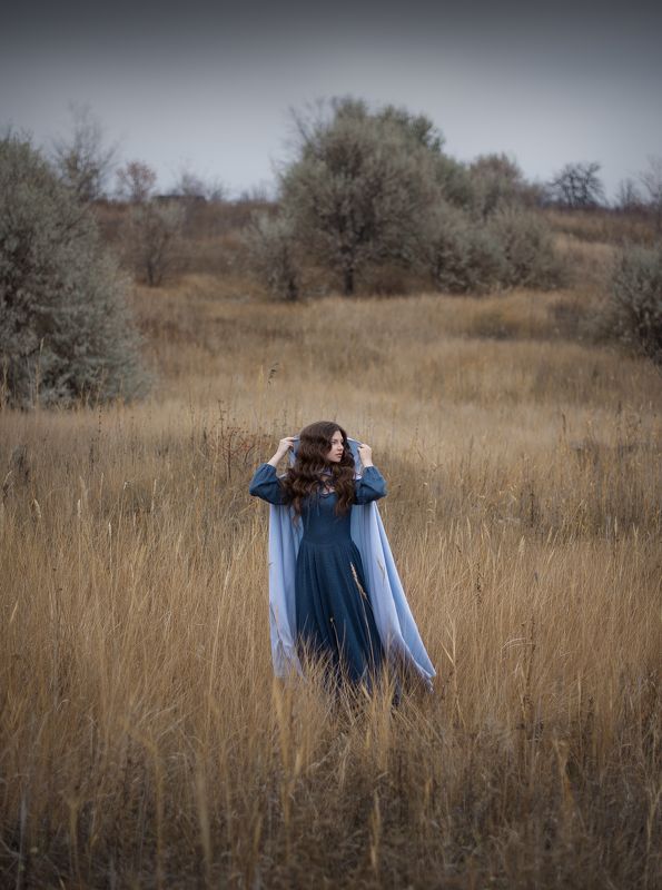 девушка, природа, осень, красота, романтика, сказка Ангелина фото превью