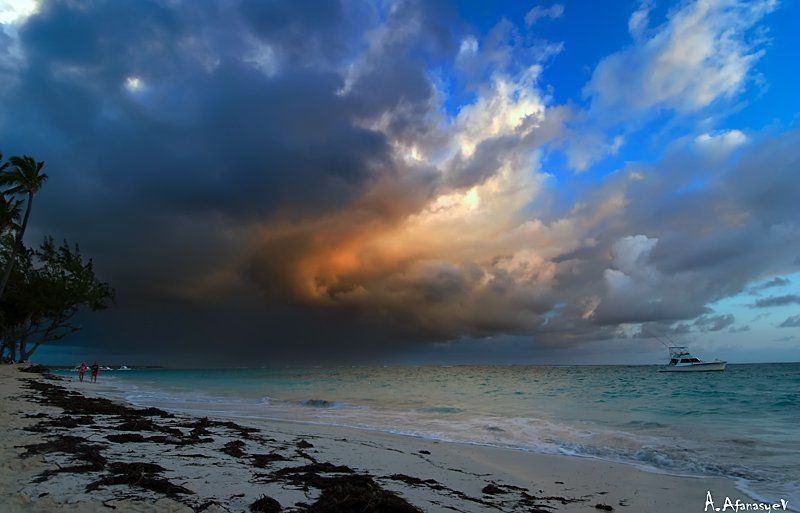 dominicana,атлантика,море,шторм,дождь встреча стихийphoto preview