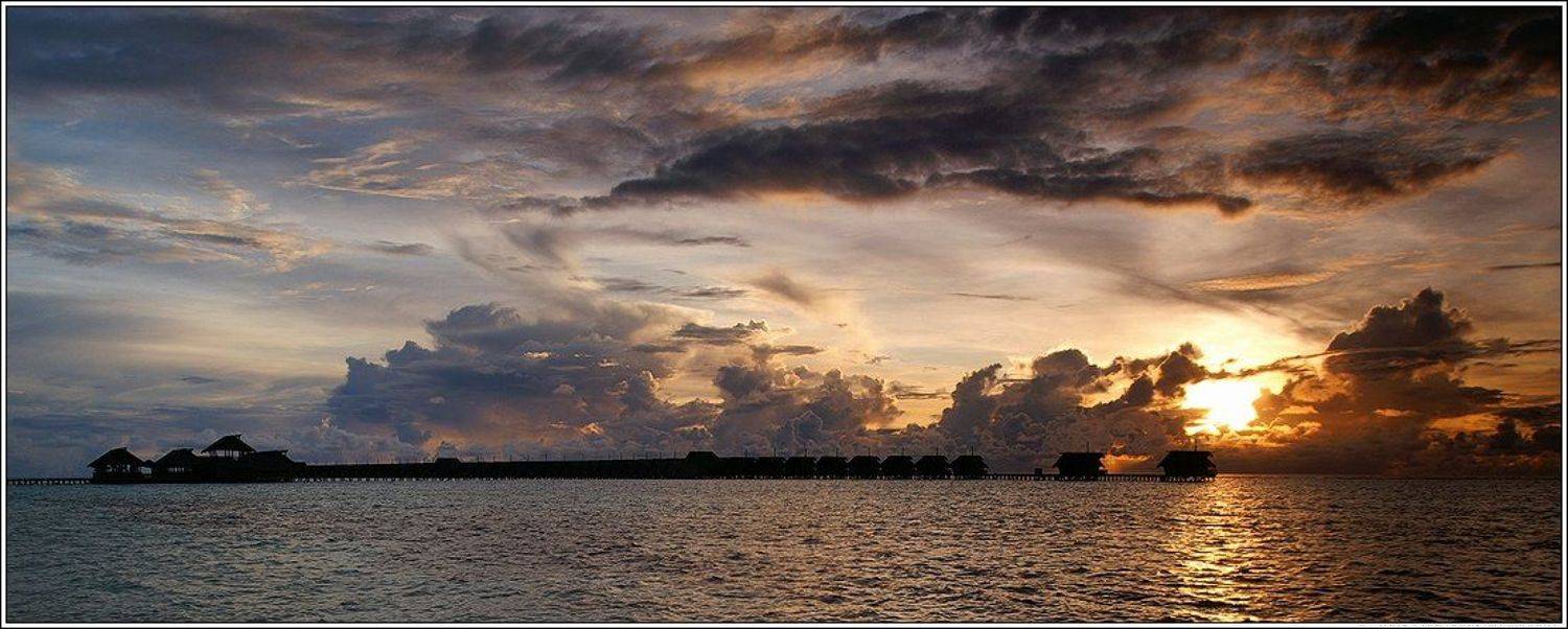 Райский уголок. Автор: Григорий Иващенко мальдивы, рассвет, океан, Григорий Иващенко