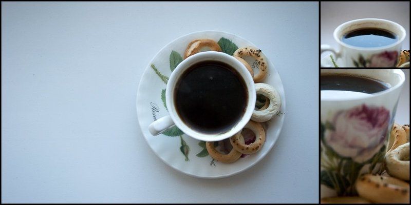 кофе, чашка, сушки По-турецкиphoto preview