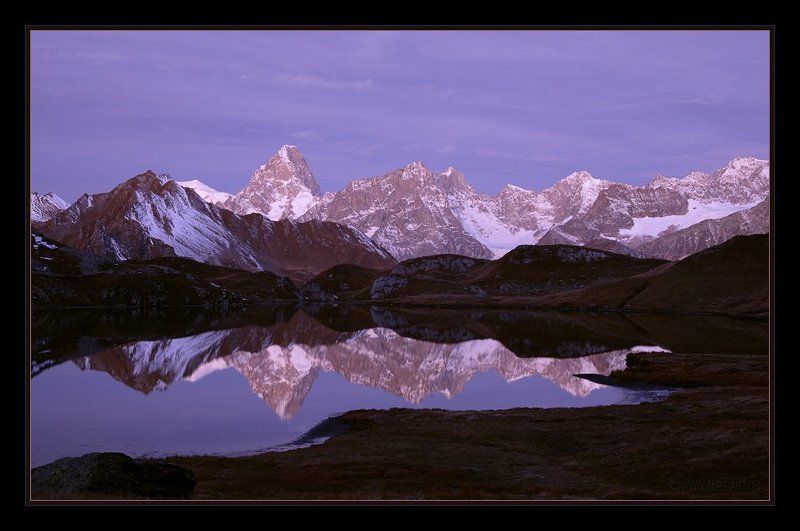 альпы, горы, осень О предрассветной тишине фото превью