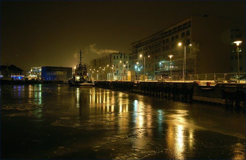 таллинн, порт, холод, февраль, 2007 Предрассветная...photo preview