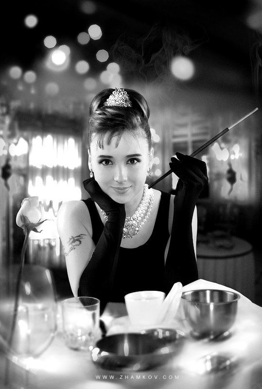 dmitry, zhamkov, www.zhamkov.com, portrait, light, breakfast, tiffanys, part, one, audrey, hepburn, george, peppard, film, завтрак, тиффани Breakfast at Tiffanysphoto preview
