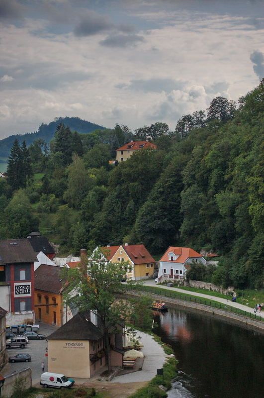 чехия, река Вечерний пейзаж фото превью