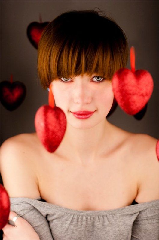 14-е, февраля, девушка, сердца на 7-м небе...photo preview