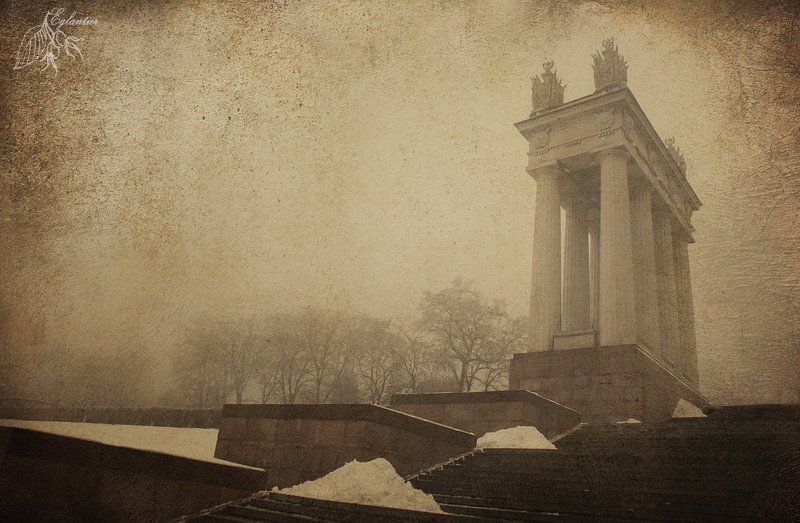 архитектура, пропилея, лестница, центральная, набережная, волгоград Пропилея.photo preview