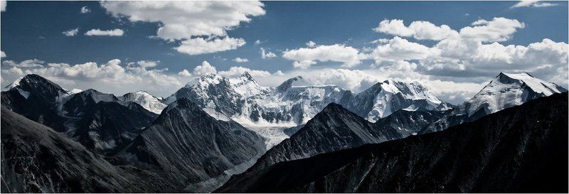 алтай, белуха, небо, облака, горы Небо. Облака. Горы.photo preview