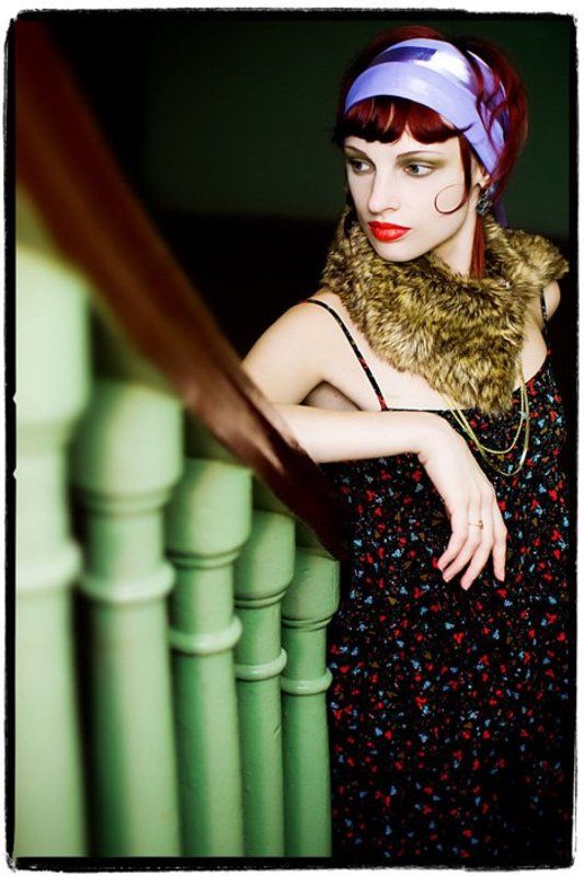 зелёная, лестница ***photo preview