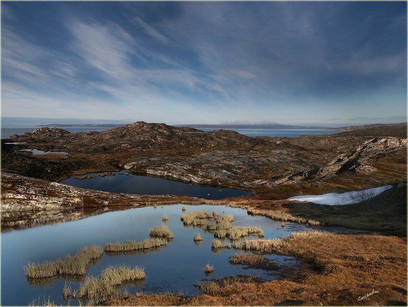 баренцево море, малая немецкая бухта, перевал, п/о рыбачий А впереди Рыбачий!photo preview