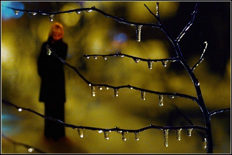 девушка, ночь, одиночество, слёзы Застывшие слёзыphoto preview