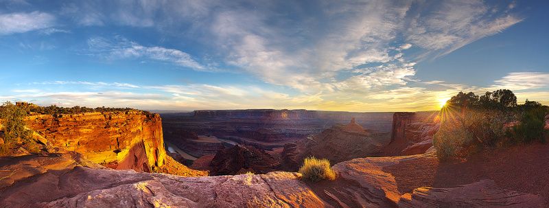 Dead Horse Point:  Sunset Panoramaphoto preview