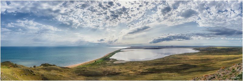 День, Закат, Крым, Небо, Облака, Озеро, Панорама, Пляж, Тучи, Черное море Опукский заповедник: История одного полу-дня (объединение в серию).photo preview