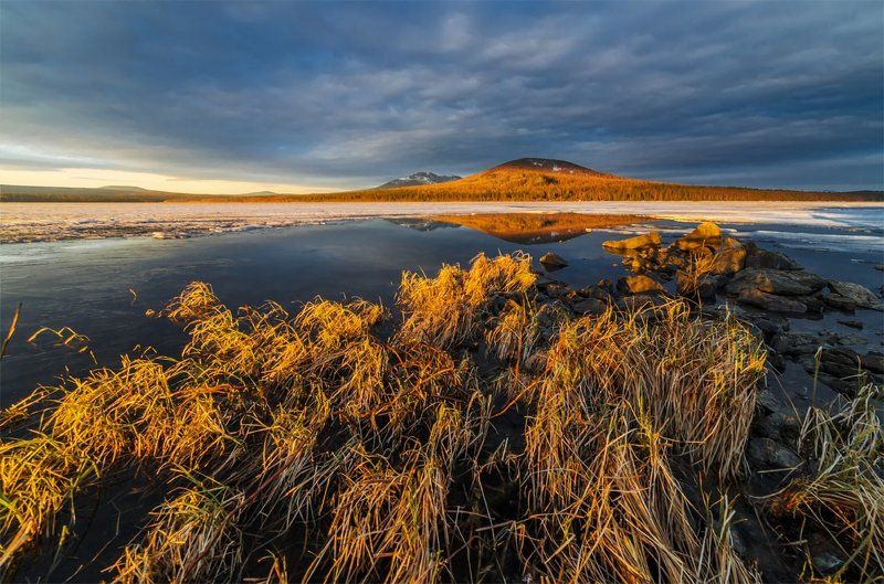 Весна, Восход, Горы, Зюраткуль, Озеро, Пейзаж, Природа, Путешествие, Рассвет, Туризм, Утро, Южный урал *****photo preview