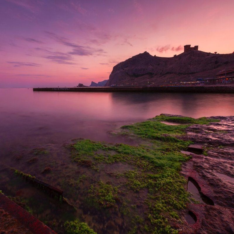 1х1, nd, nd 8, генуэзская крепость, закат, крым, море, судак, черное море С бун не прыгать!photo preview