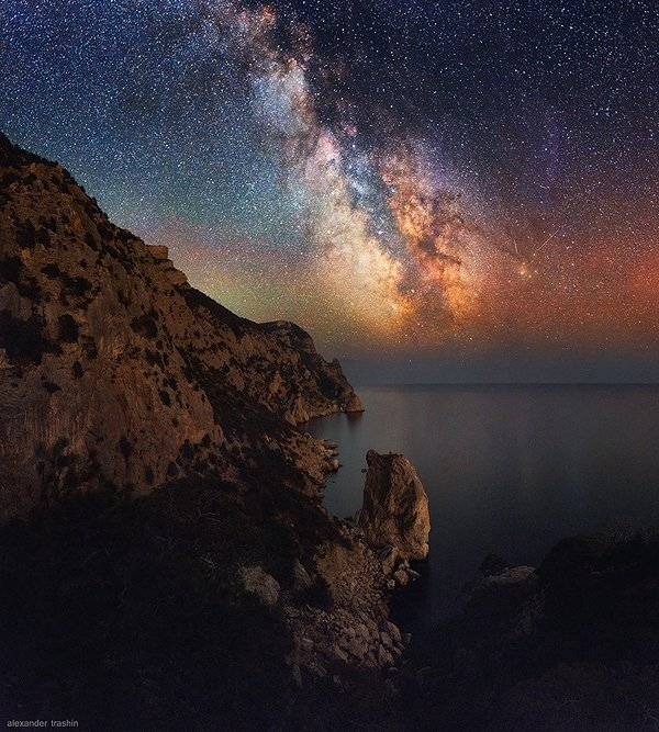 балаклава, крым, млечный путь, мыс айя, ночной пейзаж, севастополь, трашин, Александр Трашин