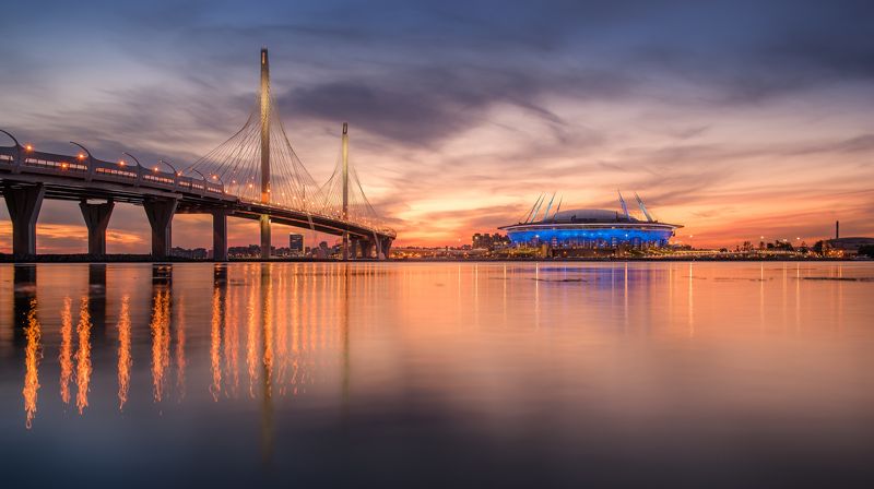 петербург, закат, рассвет, модерн Современные доминанты..photo preview