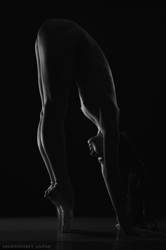 ню, балет, балерина, чб, Балетная темаphoto preview