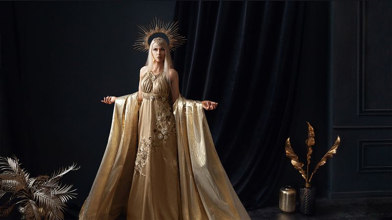 woman, body, light, natural, gold photo preview