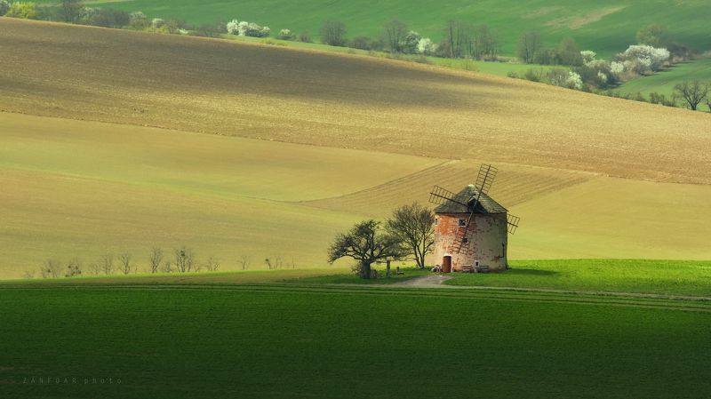 весна ,mоравиa,zanfoar,czech republic,ветряная мельница Весна в Моравииphoto preview