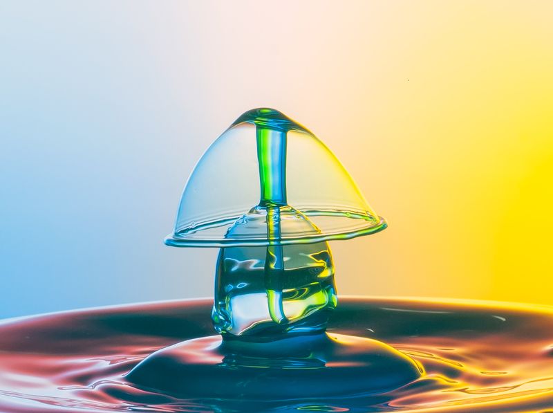 abstract,liquid,art,waterdrop,light,color,drop,macro, Little Liquid Lampshadephoto preview
