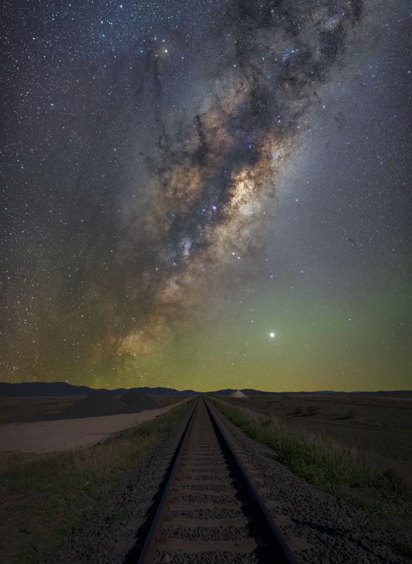 #nightscape #milkyway #love #stars #nikon #australia Star trainphoto preview