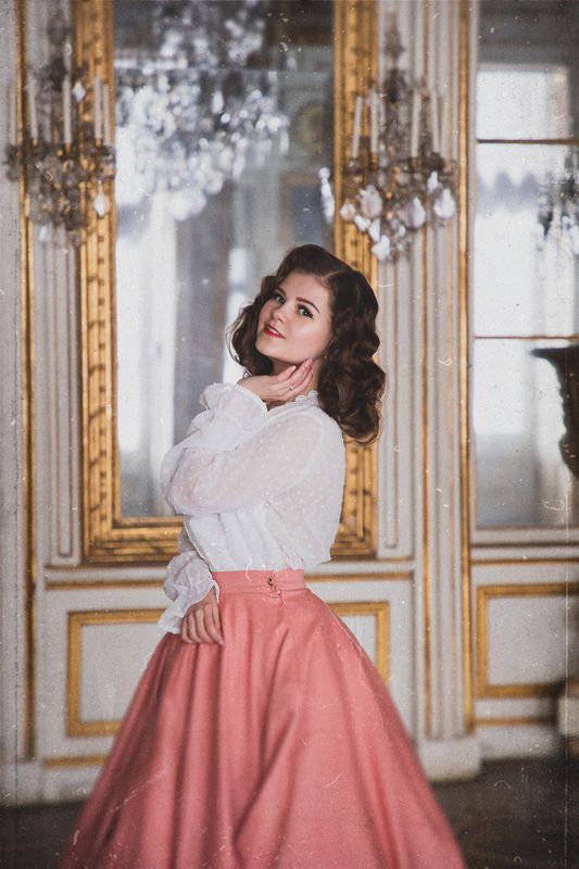 Девушка, портрет, постановочная фотография, винтаж, усадьба, ретро, шум, пленка Наталья. Винтажphoto preview