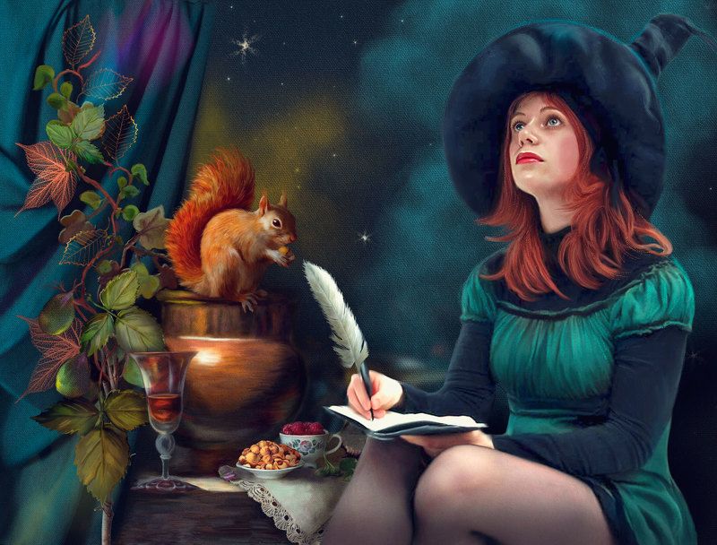 девушка,сказка,коллаж ЗВЕЗДОЧЕТphoto preview