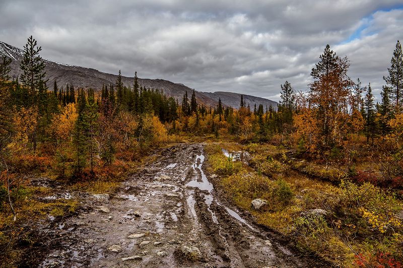 кольский,хибины,дорога,кульпорр Дороги Хибин.photo preview