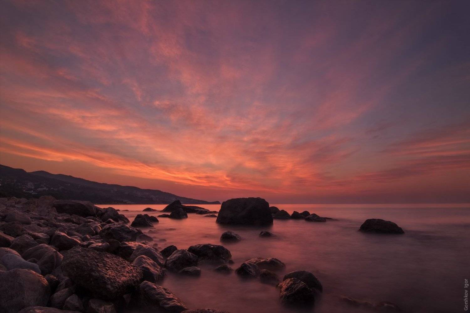 Рассвет на берегу Чёрного моря. Автор: Горшков Игорь , Горшков Игорь