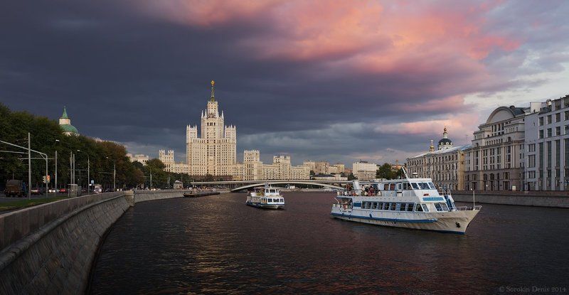 Большой Устьинский мост, Котельническая набережная, Москва, Москворецкая набережная, Раушская набережная ***photo preview