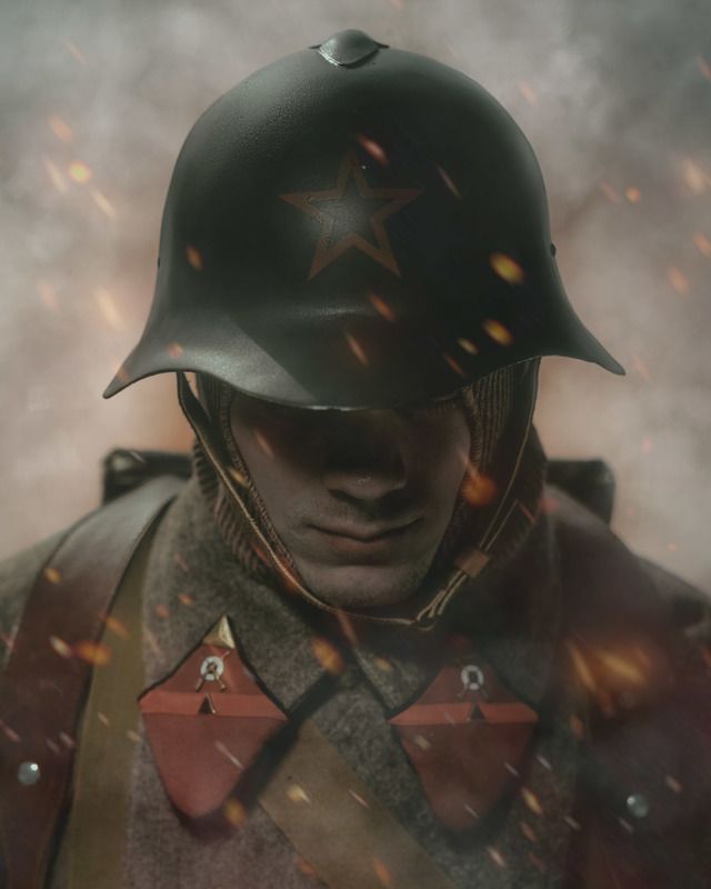 Red army soldierphoto preview