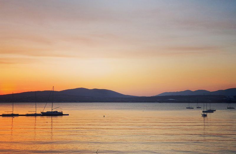 Акварельный закатphoto preview