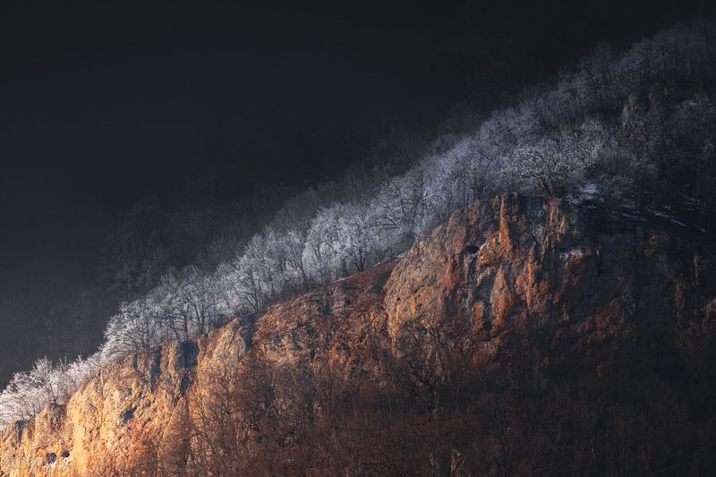 зима, крым, иней, свет Свет и тьмаphoto preview