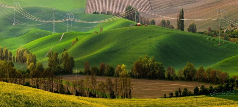 Moravia, Bohemia, Czech, color, sunset. South Moravia фото превью