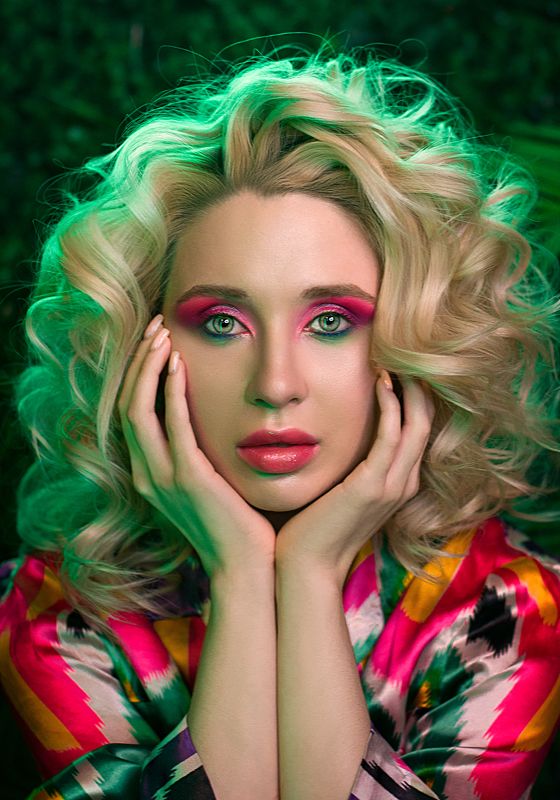 Pink and Green photo preview