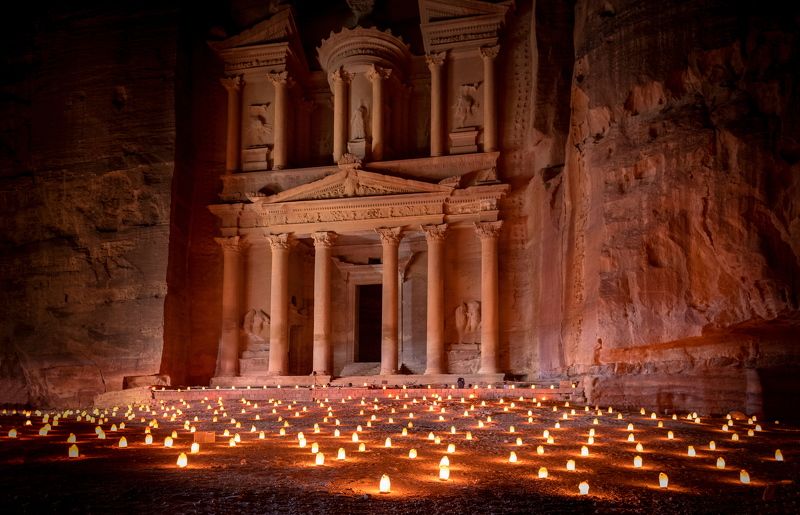 иордания, петра, ночь, огни, нд, jordan, petra, night, когда не спится, lights, набатеи, ближний восток нд, эль-хазне, ночная петра, набатейское царство, ближний восток, азия,  by night Загадки Эль-Хазнеphoto preview