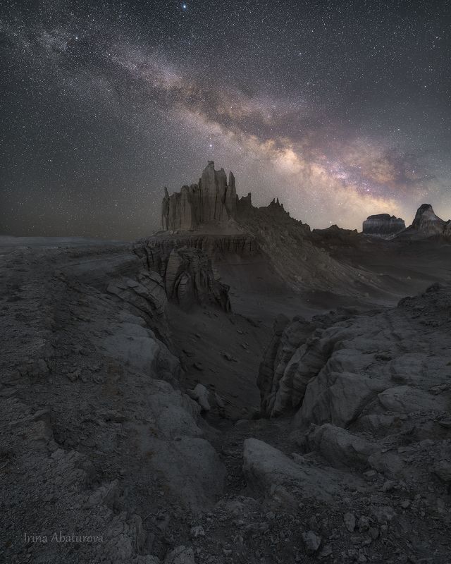 казахстан, мангистау, айракты, долина замков, млечный путь, ночь, звезды Stars of Mangystau / Звезды Мангистауphoto preview