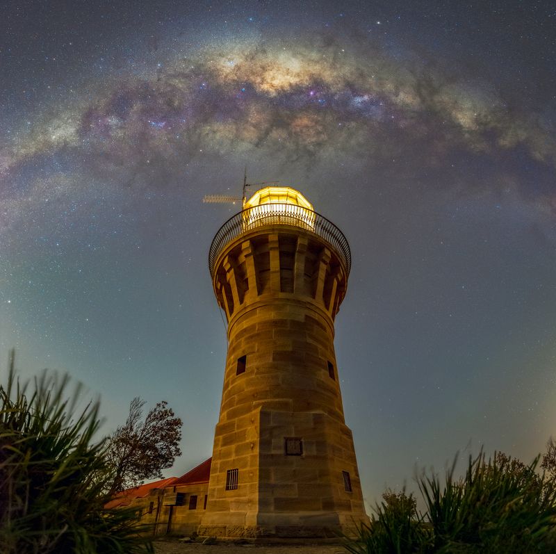 #australia #love #dunes #milkyway #night #stars #nightscape #nightsky #starry Barrenjoey Lighthouse photo preview