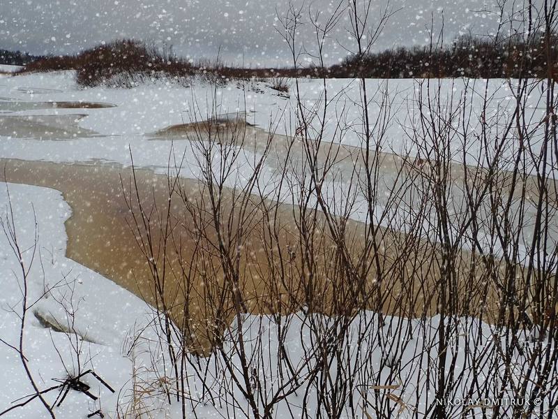 пейзаж снег не реке. Холмогорыphoto preview
