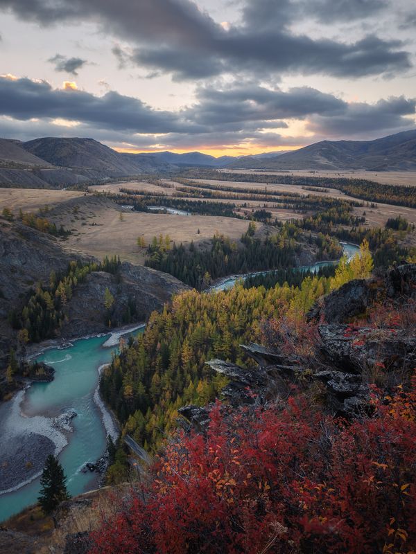 Алтай Река Аргут и степь Самахаphoto preview