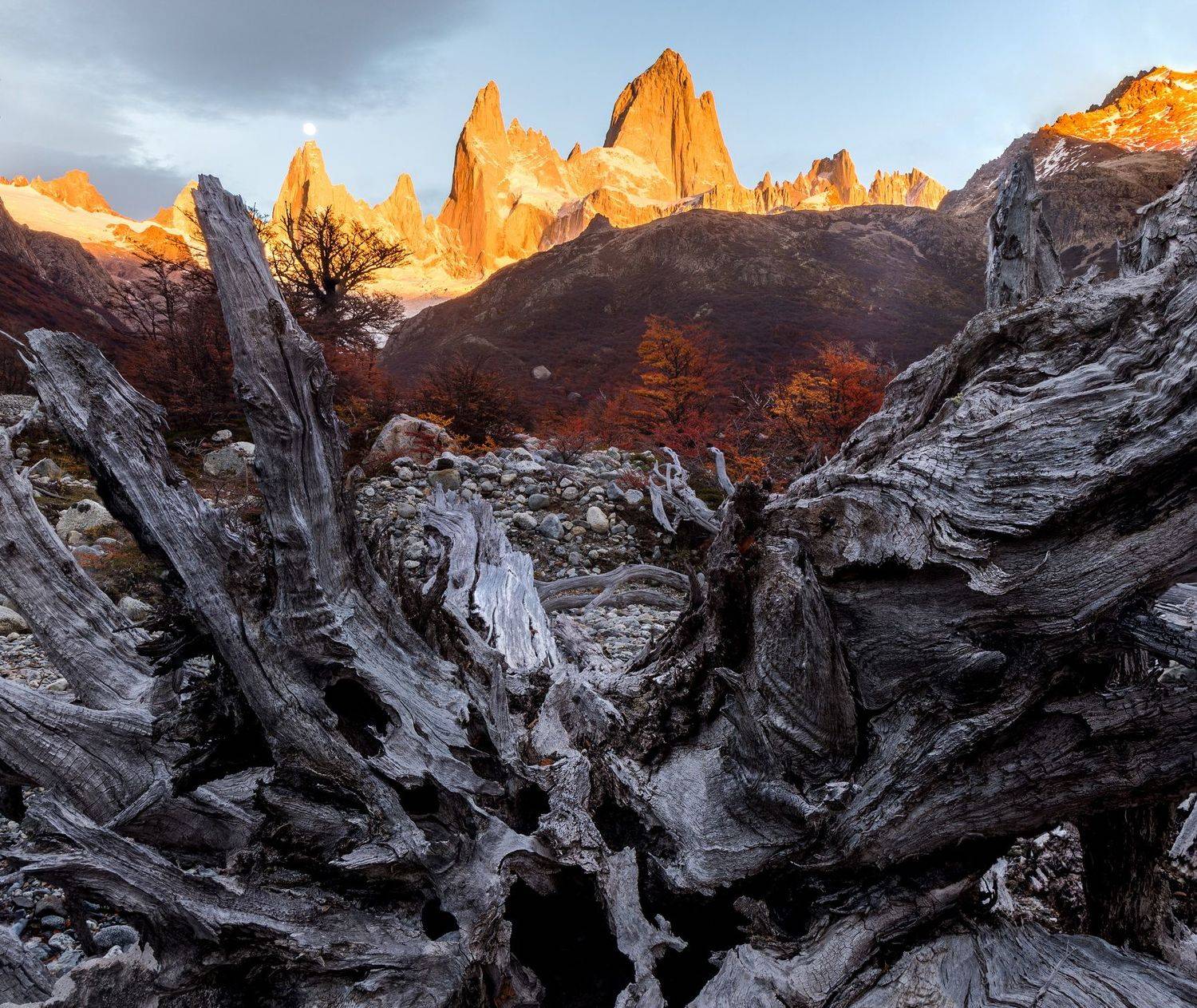 argentina, patagonia, mauntains, sunrise, nature, Михаил Конарев