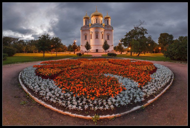 Екатерининский, Екатерины, Лето, Панорама, Пушкин, Село, Собор, Царское про Собор Екатерины, Царское Село, Пушкин... фото превью